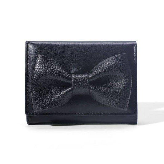 Black Bow Trifold Wallet