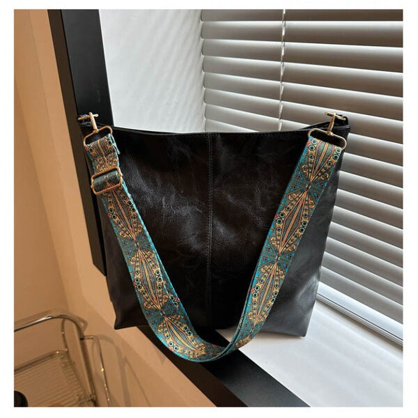 Black Tribal Hobo Bag