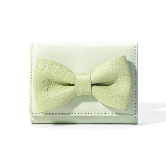 Black Bow Trifold Wallet