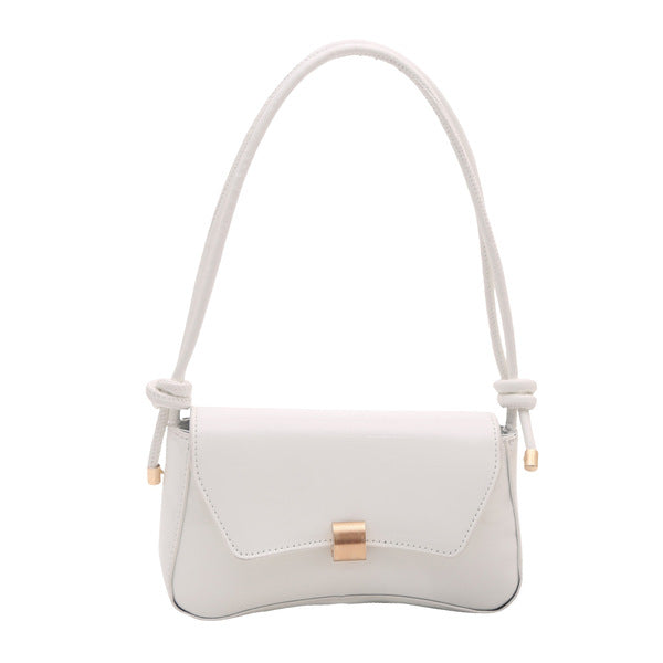 White Knot Strap Shoulder Bag