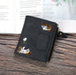 Black Cat Denim Wallet