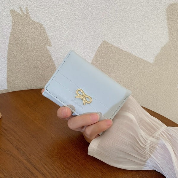 Lavender Bow Trifold Wallet