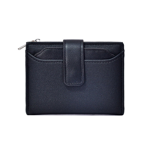 Mini Canvas Zipper Wallet for Women – Card Holder Purse