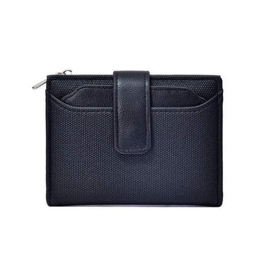 Mini Canvas Zipper Wallet for Women – Card Holder Purse