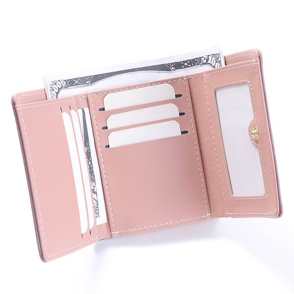 Cute Bunny Trifold Wallet for Women – Multi-Color Card Holder Purse