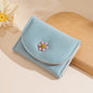 Green Flower Trifold Wallet