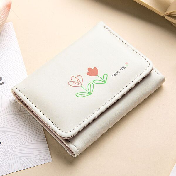 Tulip Flower Trifold Wallet